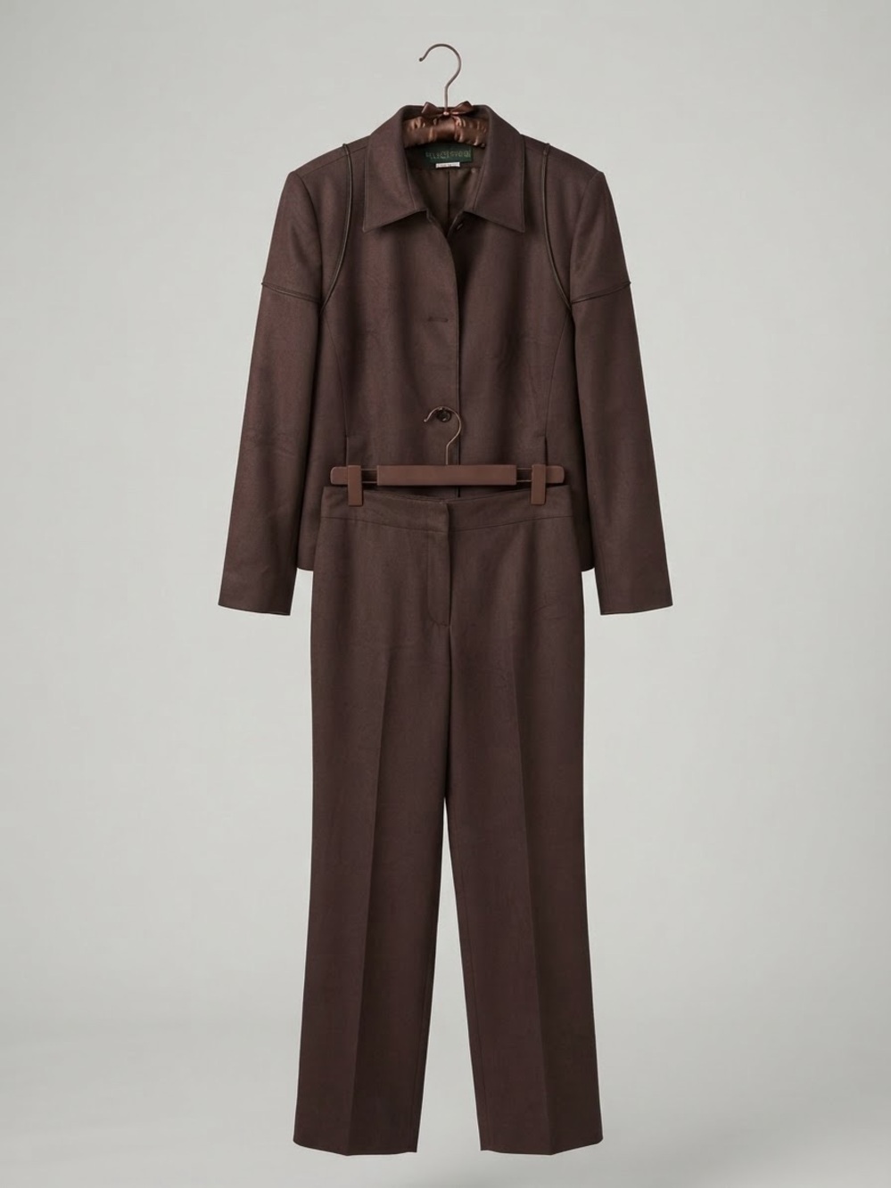 Harve Benard Chocolate Brown Women's Blazer & Trousers Set